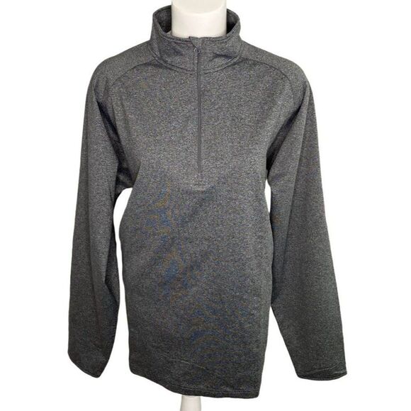 Sport-Tek Sport-Wick Fleece Jacket Women's XL Gray Zip Long-Sleeve Stretch NWOT - Picture 6 of 10